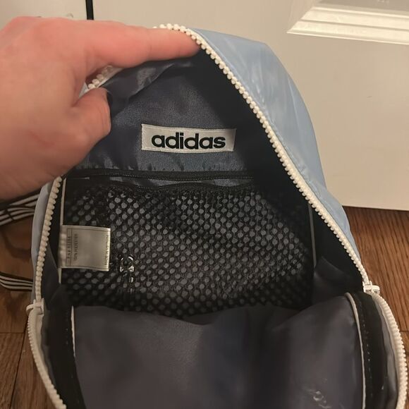 Adidas Core Mini Backpack Blue and White - Picture 4 of 4